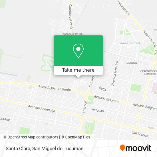 Santa Clara map