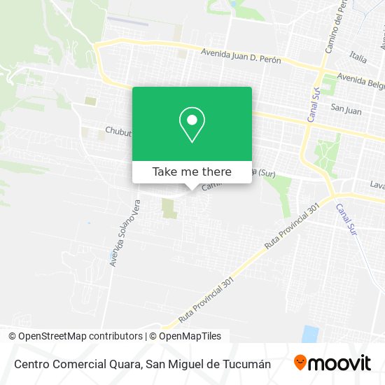 Mapa de Centro Comercial Quara