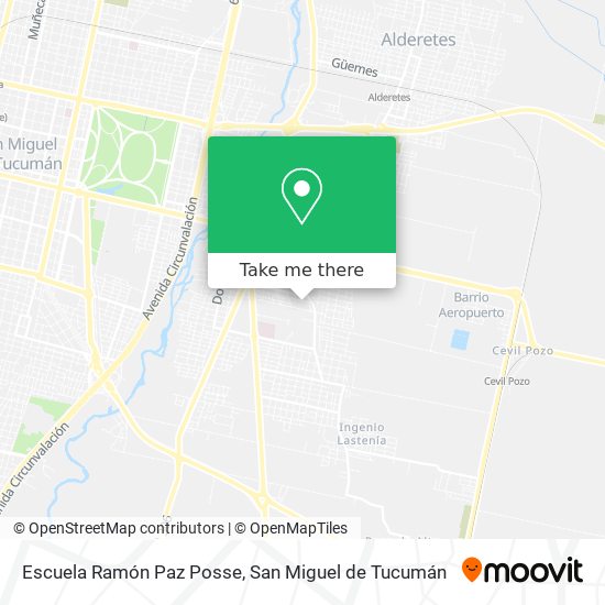 Mapa de Escuela Ramón Paz Posse