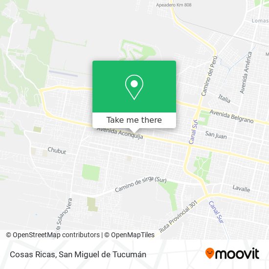 Cosas Ricas map