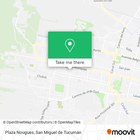 Mapa de Plaza Nougues