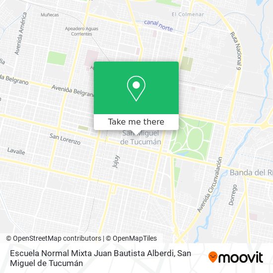 Escuela Normal Mixta Juan Bautista Alberdi map