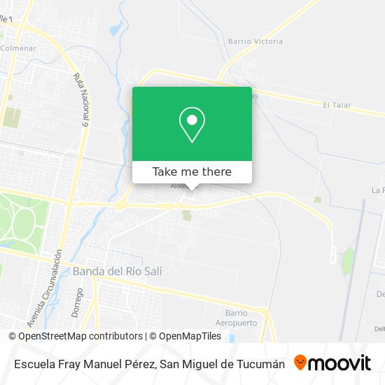 Mapa de Escuela Fray Manuel Pérez