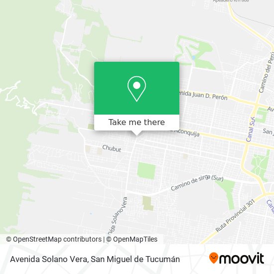 Mapa de Avenida Solano Vera