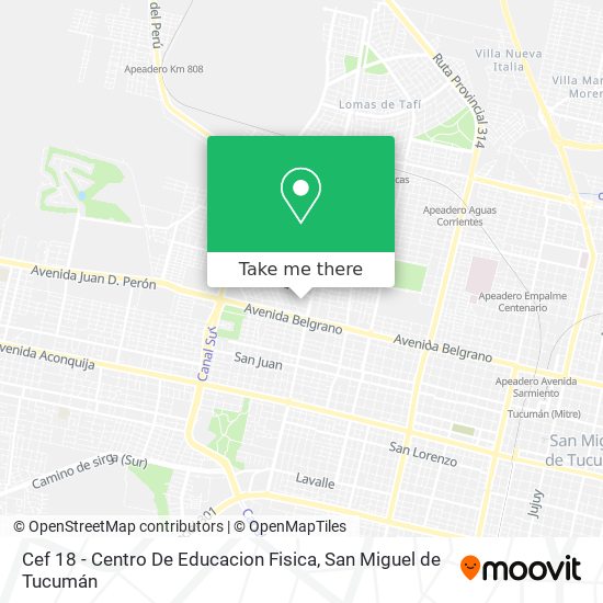 Cef 18 - Centro De Educacion Fisica map