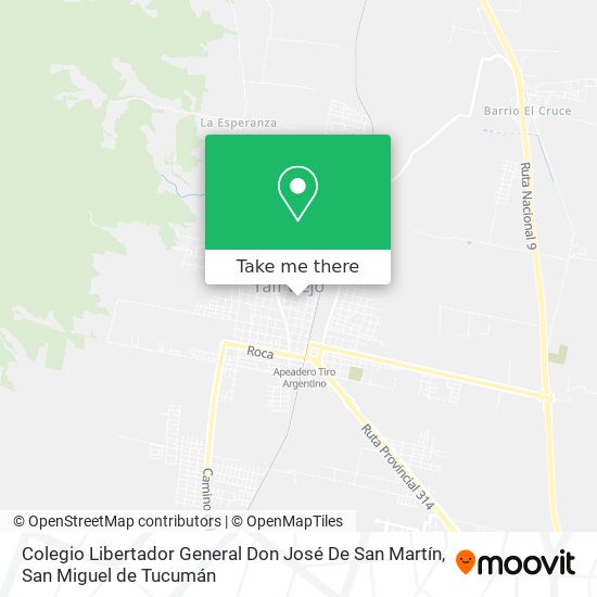 Colegio Libertador General Don José De San Martín map