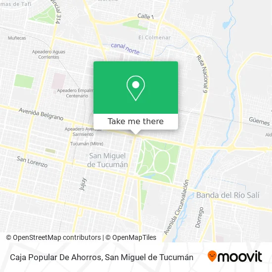 Mapa de Caja Popular De Ahorros