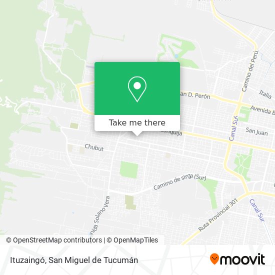 Ituzaingó map