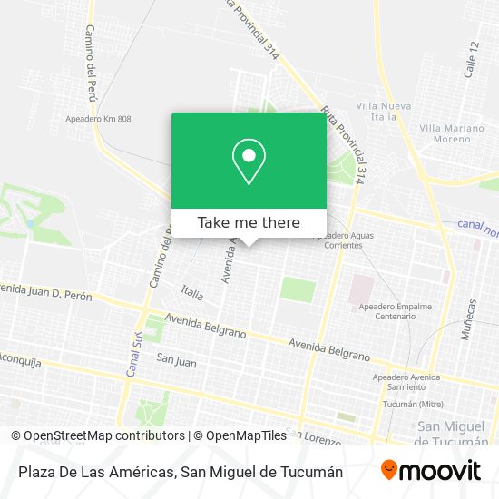 Mapa de Plaza De Las Américas