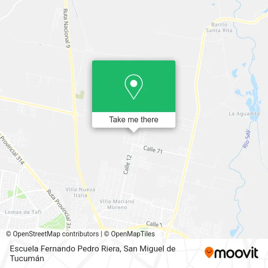 Mapa de Escuela Fernando Pedro Riera