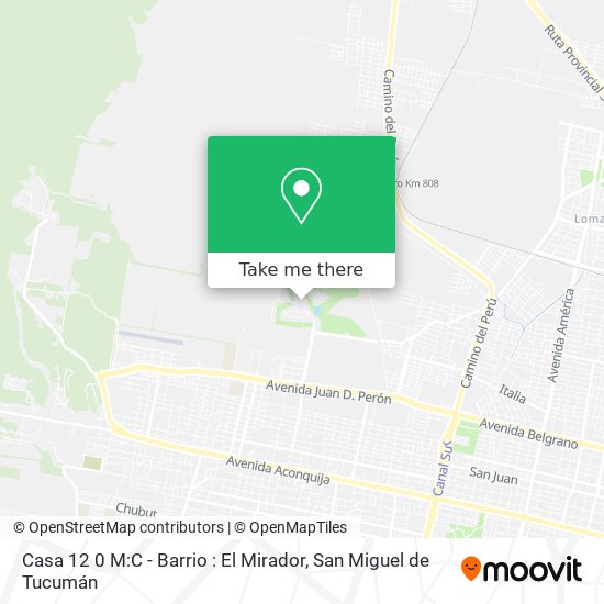 Casa 12 0 M:C - Barrio : El Mirador map