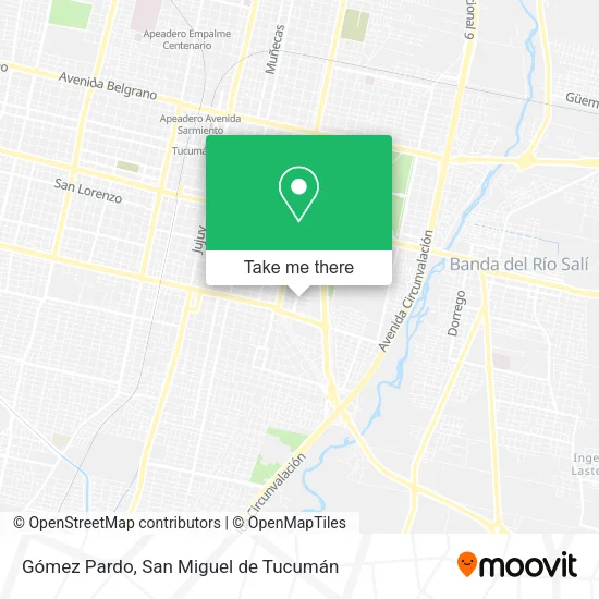 Gómez Pardo map