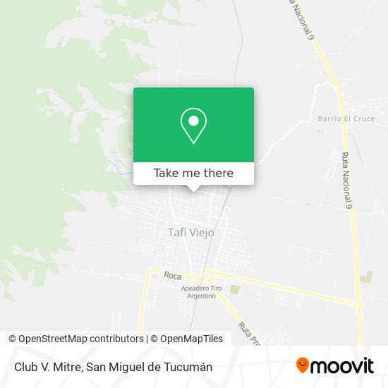 Club V. Mitre map