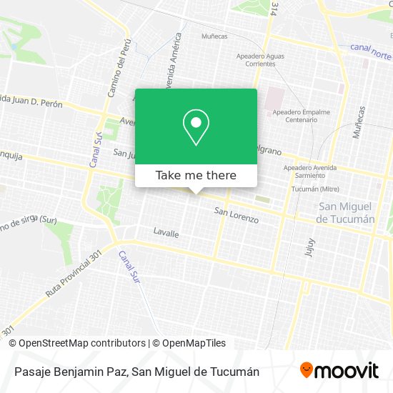 Pasaje Benjamin Paz map