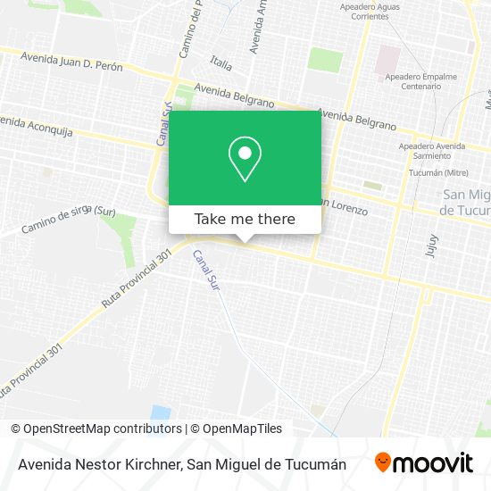 Avenida Nestor Kirchner map