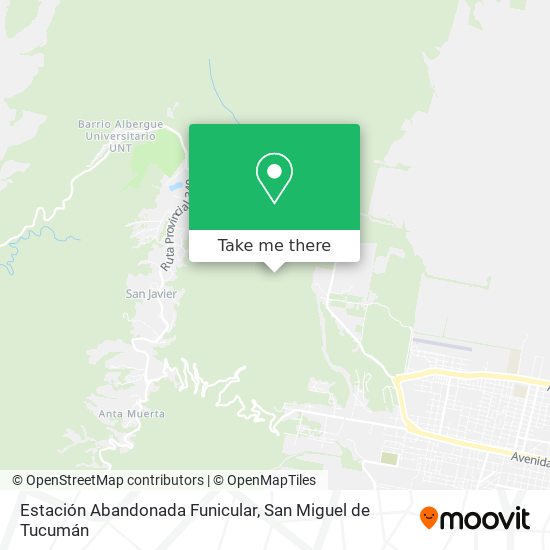 Estación Abandonada Funicular map