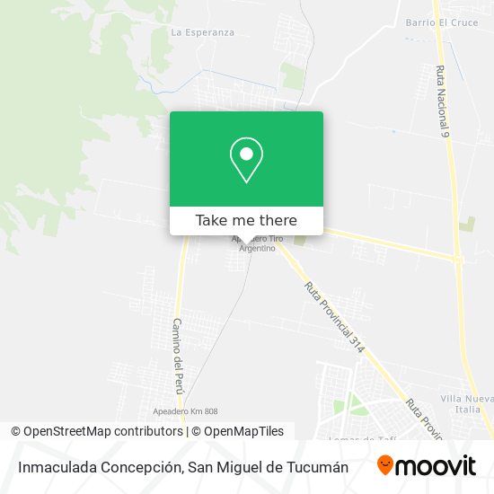 Mapa de Inmaculada Concepción