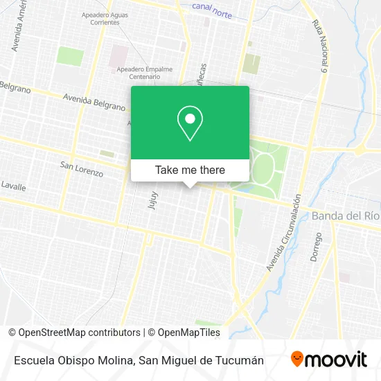 Mapa de Escuela Obispo Molina