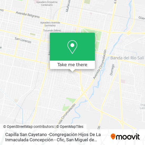 Capilla San Cayetano -Congregación Hijos De La Inmaculada Concepción - Cfic map