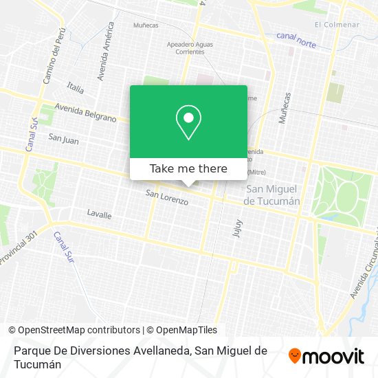 Mapa de Parque De Diversiones Avellaneda