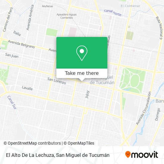 El Alto De La Lechuza map