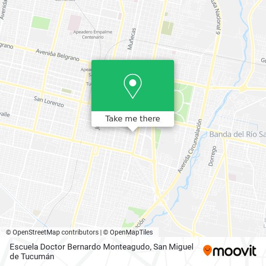 Escuela Doctor Bernardo Monteagudo map