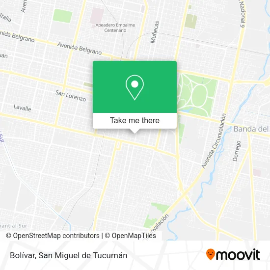 Mapa de Bolívar