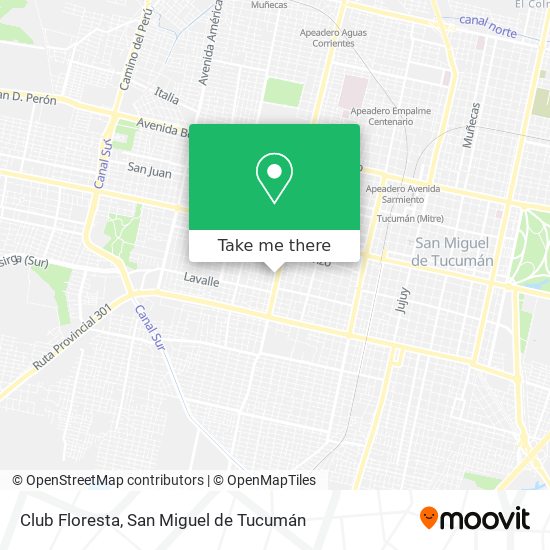 Club Floresta map