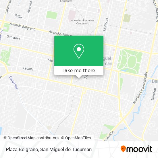 Plaza Belgrano map