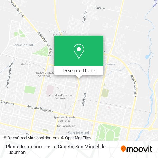 Planta Impresora De La Gaceta map