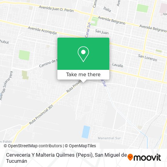 Cervecería Y Maltería Quilmes (Pepsi) map