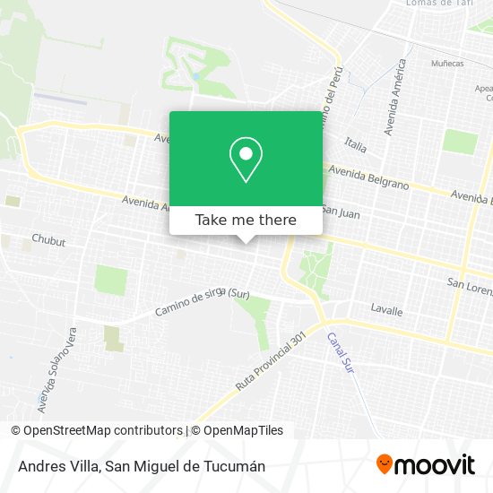 Andres Villa map