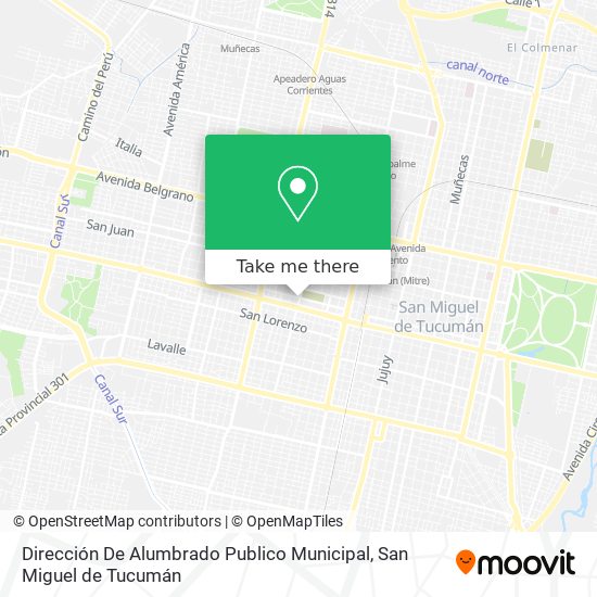 Mapa de Dirección De Alumbrado Publico Municipal