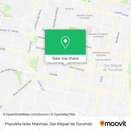 Plazoleta Islas Malvinas map