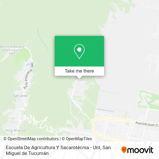 Mapa de Escuela De Agricultura Y Sacarotécnia - Unt