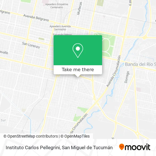 Mapa de Instituto Carlos Pellegrini