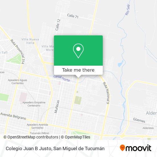 Colegio Juan B Justo map