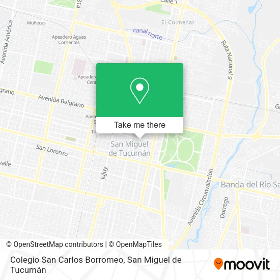 Mapa de Colegio San Carlos Borromeo