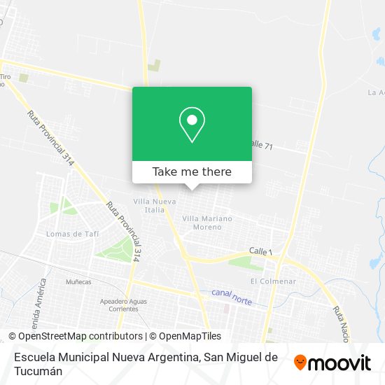 Escuela Municipal Nueva Argentina map