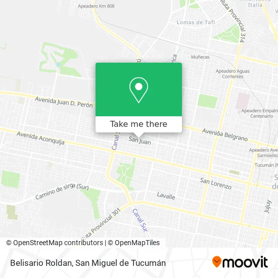 Mapa de Belisario Roldan