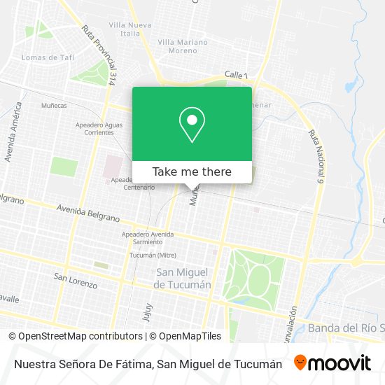 Nuestra Señora De Fátima map