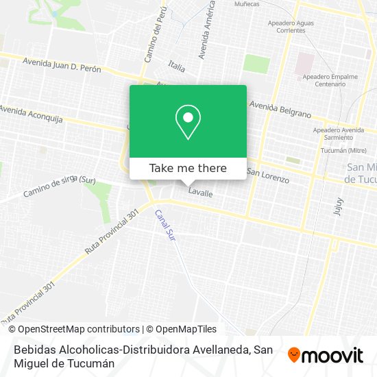 Mapa de Bebidas Alcoholicas-Distribuidora Avellaneda