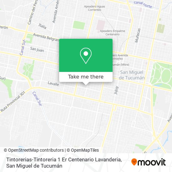 Tintorerias-Tintoreria 1 Er Centenario Lavanderia map