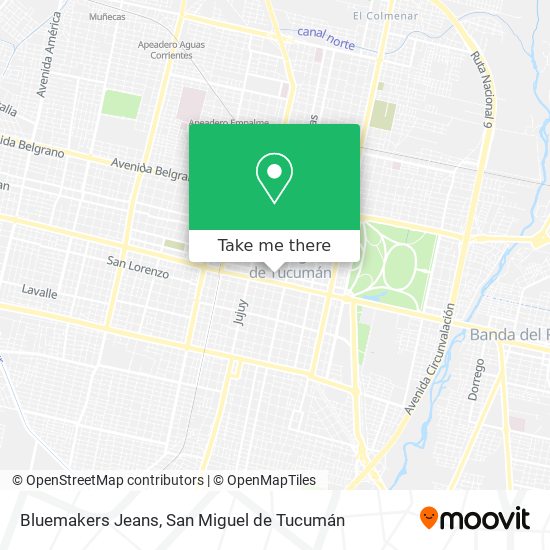 Bluemakers Jeans map
