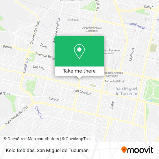 Kelo Bebidas map
