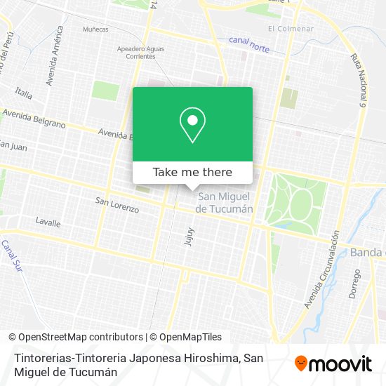 Mapa de Tintorerias-Tintoreria Japonesa Hiroshima