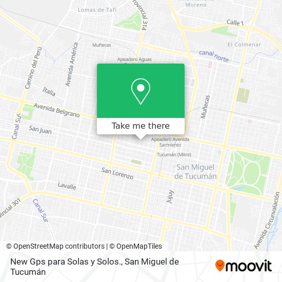 Mapa de New Gps para Solas y Solos.