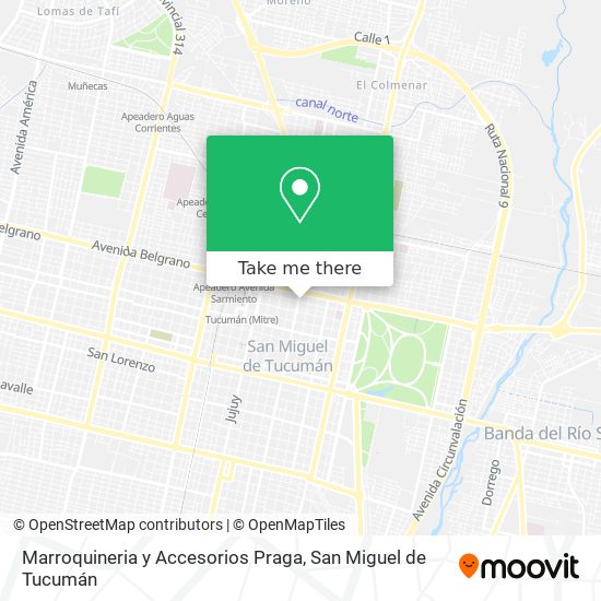 Marroquineria y Accesorios Praga map