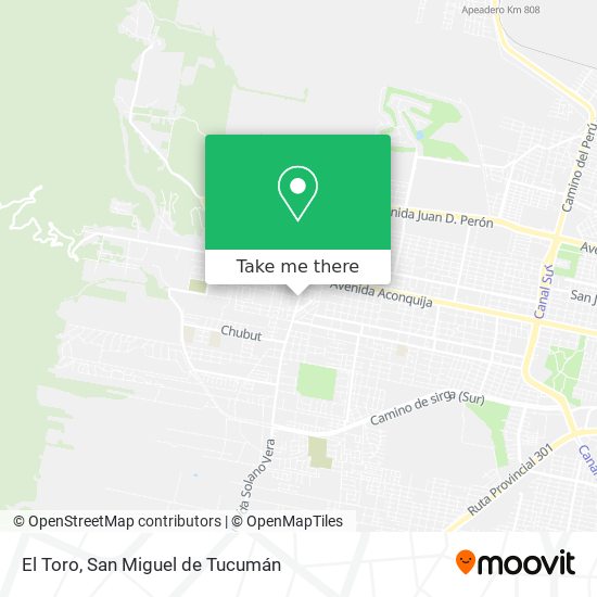 Mapa de El Toro
