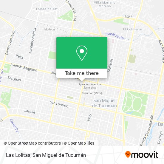 Mapa de Las Lolitas